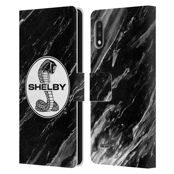 Shelby Logos Marble Leather Book Wallet Case Cover For LG K22