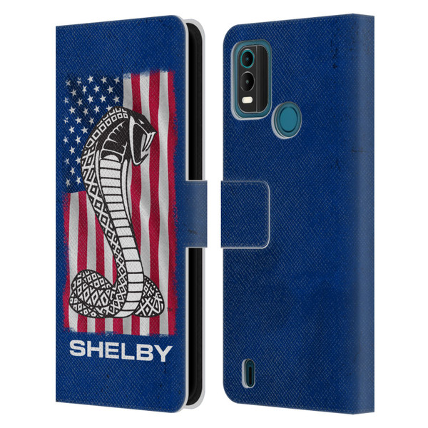 Shelby Logos American Flag Leather Book Wallet Case Cover For Nokia G11 Plus