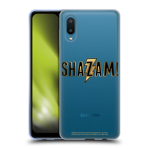 Shazam! 2019 Movie Logos Gold Soft Gel Case for Samsung Galaxy A02/M02 (2021)