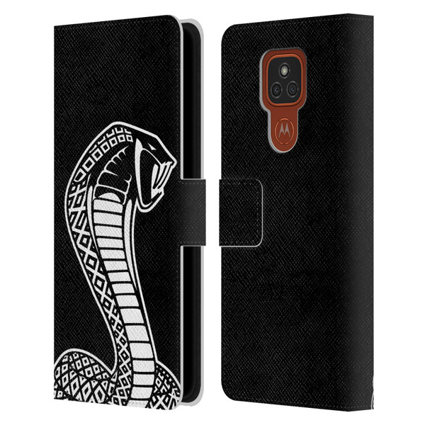 Shelby Logos Oversized Leather Book Wallet Case Cover For Motorola Moto E7 Plus