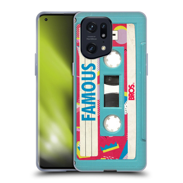 BROS Vintage Cassette Tapes When Will I Be Famous Soft Gel Case for OPPO Find X5 Pro