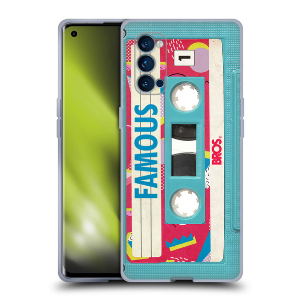 BROS Vintage Cassette Tapes When Will I Be Famous Soft Gel Case for OPPO Reno 4 Pro 5G