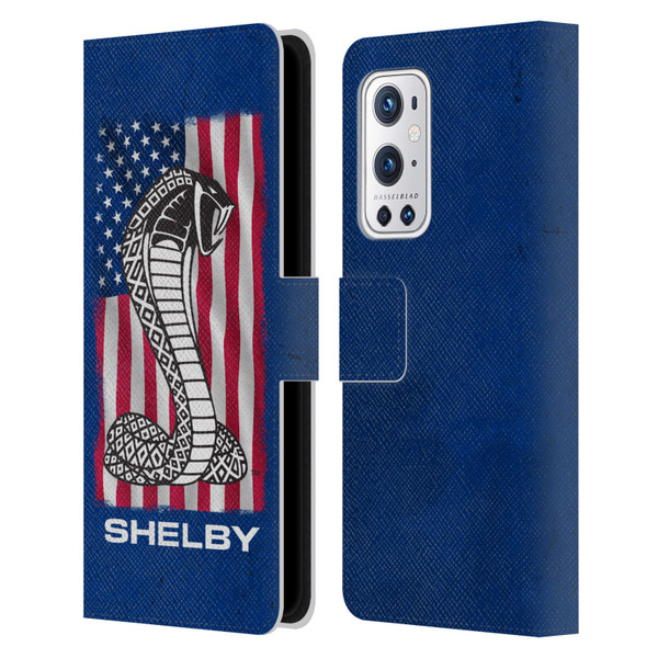 Shelby Logos American Flag Leather Book Wallet Case Cover For OnePlus 9 Pro