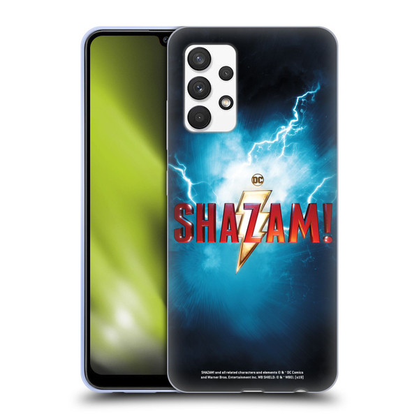 Shazam! 2019 Movie Logos Poster Soft Gel Case for Samsung Galaxy A32 (2021)