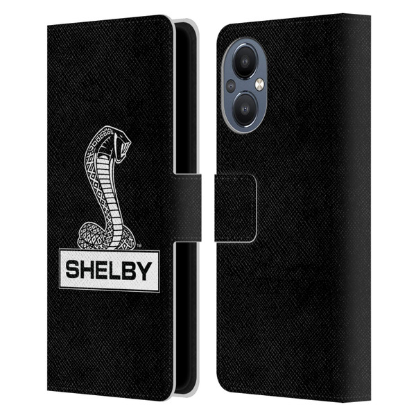 Shelby Logos Plain Leather Book Wallet Case Cover For OnePlus Nord N20 5G