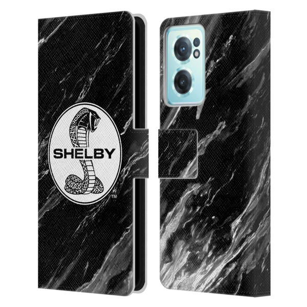 Shelby Logos Marble Leather Book Wallet Case Cover For OnePlus Nord CE 2 5G