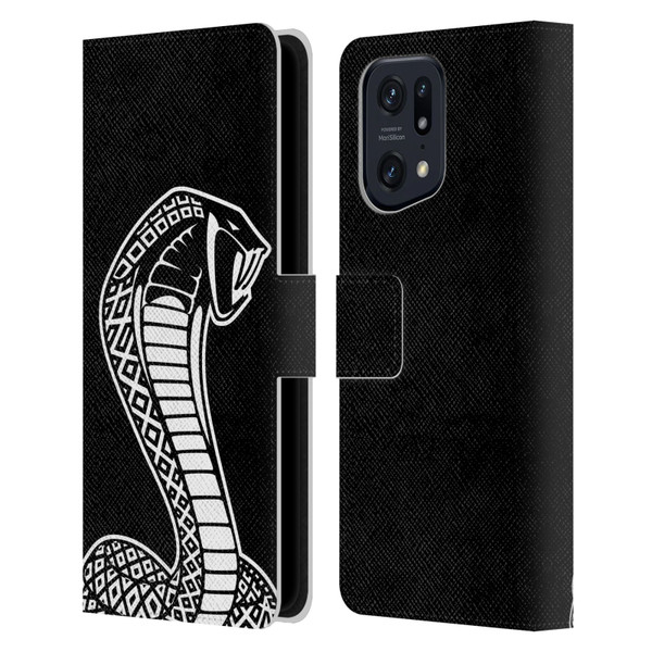 Shelby Logos Oversized Leather Book Wallet Case Cover For OPPO Find X5 Pro
