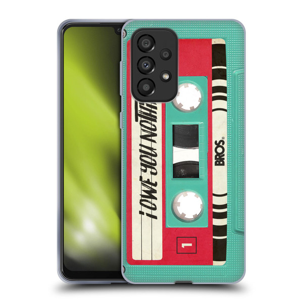 BROS Vintage Cassette Tapes I Owe You Nothing Soft Gel Case for Samsung Galaxy A33 5G (2022)