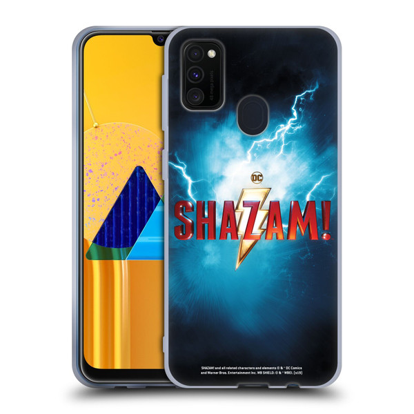 Shazam! 2019 Movie Logos Poster Soft Gel Case for Samsung Galaxy M30s (2019)/M21 (2020)
