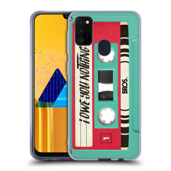 BROS Vintage Cassette Tapes I Owe You Nothing Soft Gel Case for Samsung Galaxy M30s (2019)/M21 (2020)