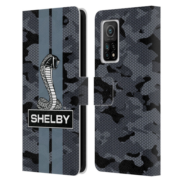 Shelby Logos Camouflage Leather Book Wallet Case Cover For Xiaomi Mi 10T 5G