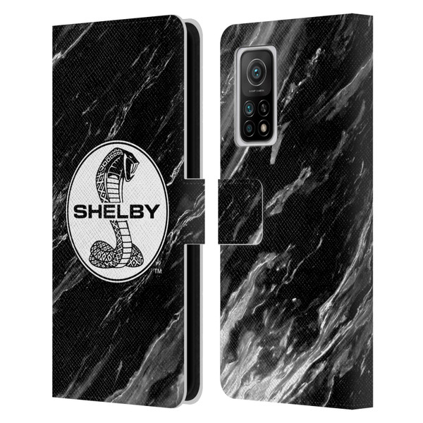 Shelby Logos Marble Leather Book Wallet Case Cover For Xiaomi Mi 10T 5G