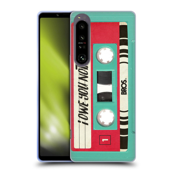 BROS Vintage Cassette Tapes I Owe You Nothing Soft Gel Case for Sony Xperia 1 IV