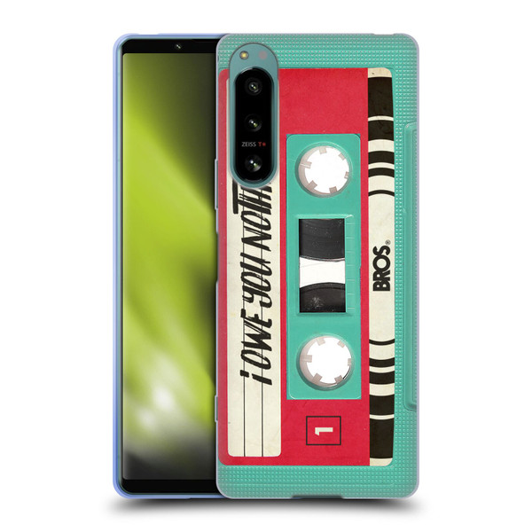 BROS Vintage Cassette Tapes I Owe You Nothing Soft Gel Case for Sony Xperia 5 IV