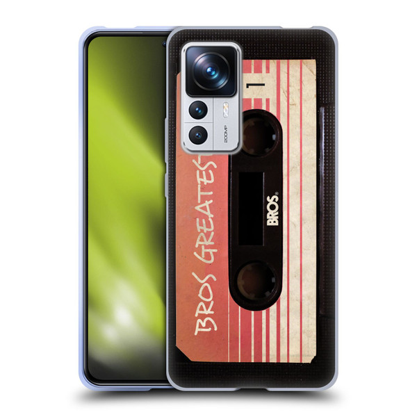 BROS Vintage Cassette Tapes Greatest Hits Soft Gel Case for Xiaomi 12T Pro