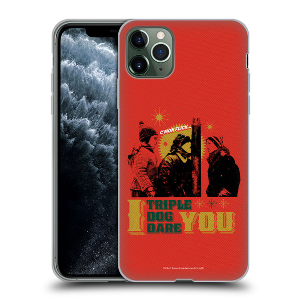 A Christmas Story Composed Art Triple Dog Dare Soft Gel Case for Apple iPhone 11 Pro Max