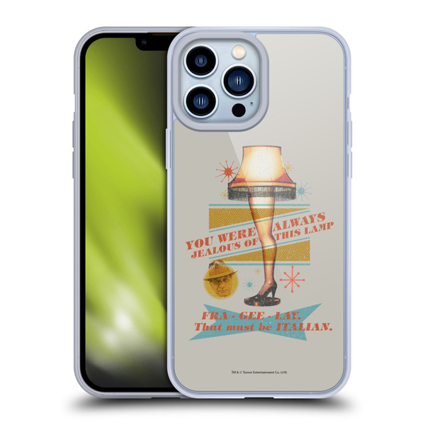 A Christmas Story Composed Art Leg Lamp Soft Gel Case for Apple iPhone 13 Pro Max