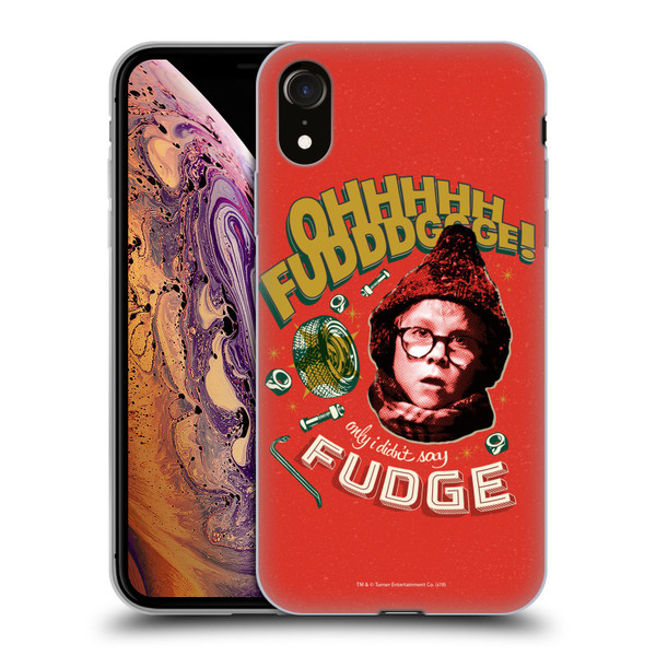 A Christmas Story Composed Art Oh Fudge Soft Gel Case for Apple iPhone XR