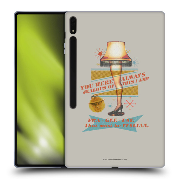 A Christmas Story Composed Art Leg Lamp Soft Gel Case for Samsung Galaxy Tab S8 Ultra