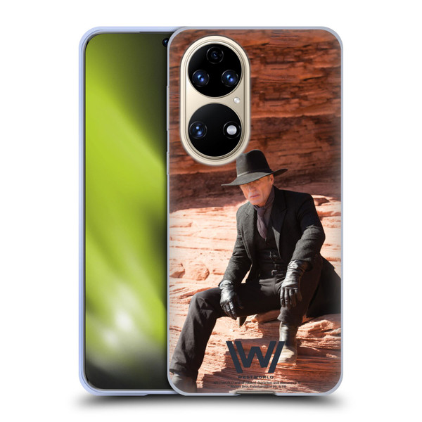 Westworld Characters Man In Black Soft Gel Case for Huawei P50