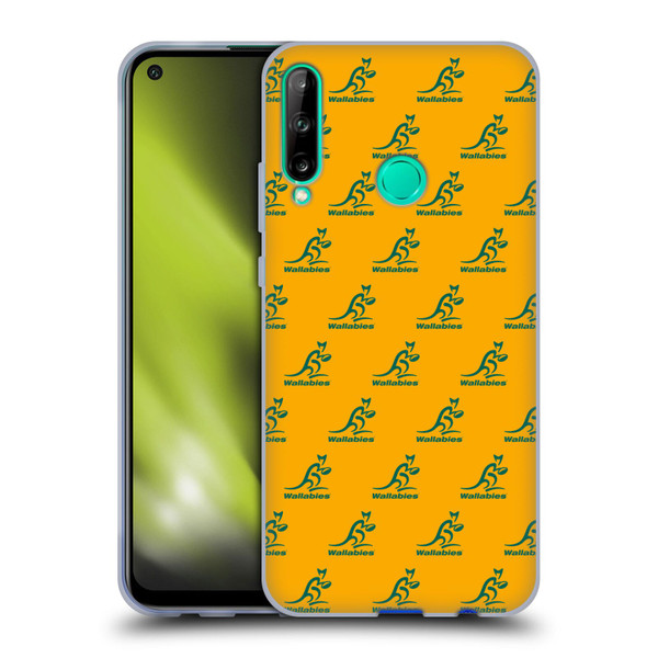Australia National Rugby Union Team Crest Pattern Soft Gel Case for Huawei P40 lite E