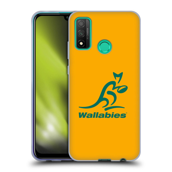 Australia National Rugby Union Team Crest Plain Yellow Soft Gel Case for Huawei P Smart (2020)