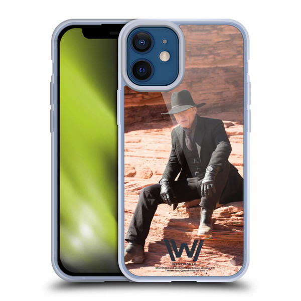 Westworld Characters Man In Black Soft Gel Case for Apple iPhone 12 Mini