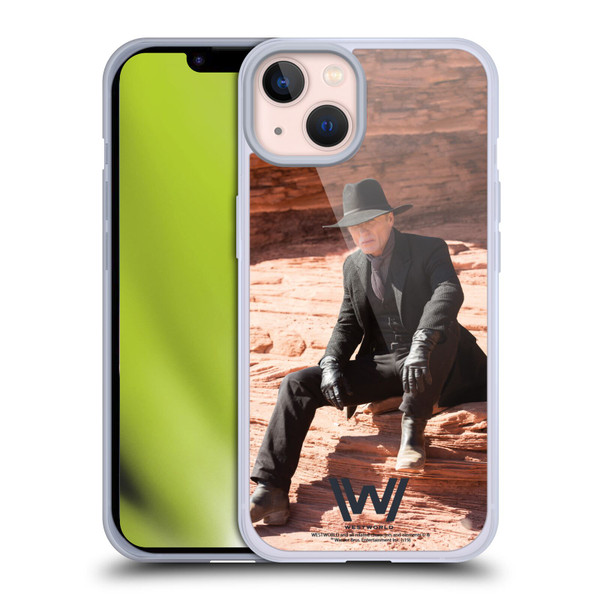 Westworld Characters Man In Black Soft Gel Case for Apple iPhone 13