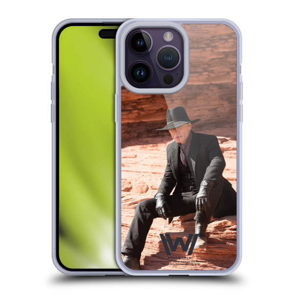 Westworld Characters Man In Black Soft Gel Case for Apple iPhone 14 Pro Max