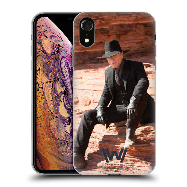 Westworld Characters Man In Black Soft Gel Case for Apple iPhone XR