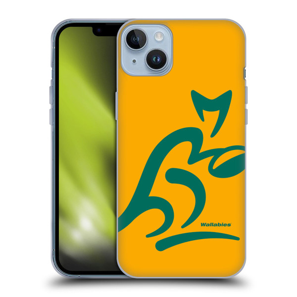 Australia National Rugby Union Team Crest Oversized Soft Gel Case for Apple iPhone 14 Plus
