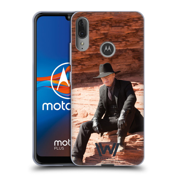 Westworld Characters Man In Black Soft Gel Case for Motorola Moto E6 Plus