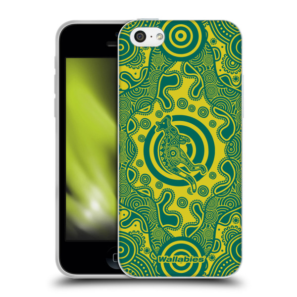 Australia National Rugby Union Team Crest First Nations Soft Gel Case for Apple iPhone 5c