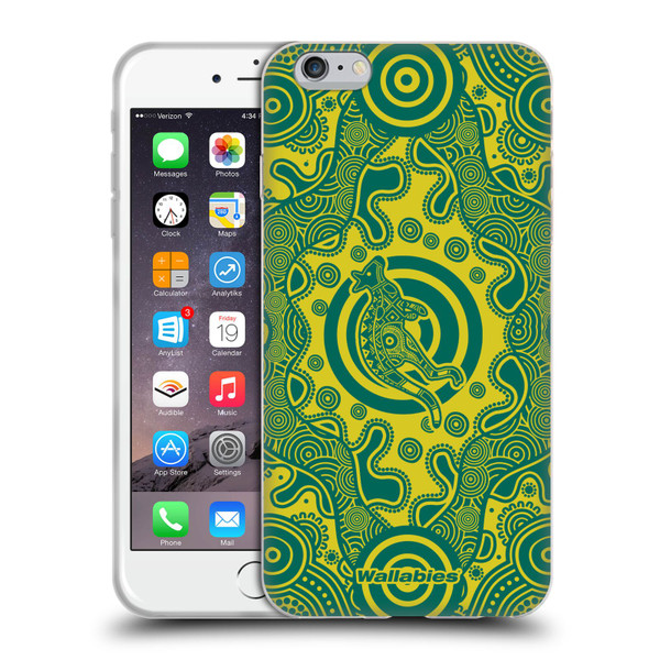 Australia National Rugby Union Team Crest First Nations Soft Gel Case for Apple iPhone 6 Plus / iPhone 6s Plus