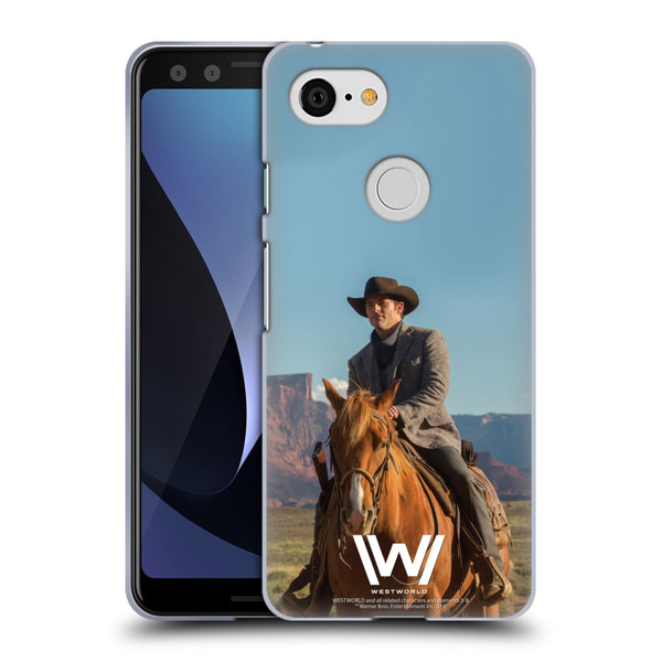 Westworld Characters Teddy Flood Soft Gel Case for Google Pixel 3