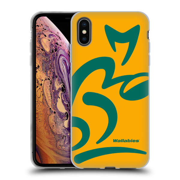 Australia National Rugby Union Team Crest Oversized Soft Gel Case for Apple iPhone XS Max