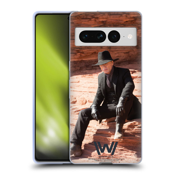 Westworld Characters Man In Black Soft Gel Case for Google Pixel 7 Pro