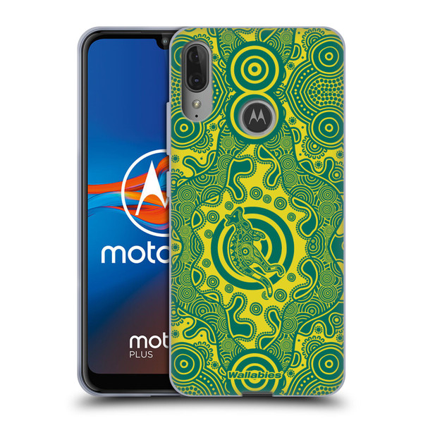 Australia National Rugby Union Team Crest First Nations Soft Gel Case for Motorola Moto E6 Plus