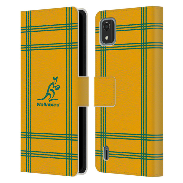 Australia National Rugby Union Team Crest Tartan Leather Book Wallet Case Cover For Nokia C2 2nd Edition