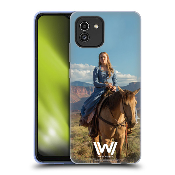 Westworld Characters Dolores Abernathy Soft Gel Case for Samsung Galaxy A03 (2021)