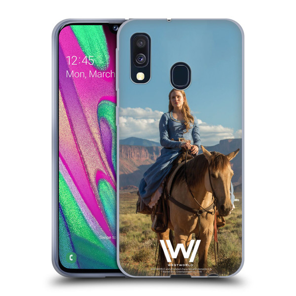 Westworld Characters Dolores Abernathy Soft Gel Case for Samsung Galaxy A40 (2019)