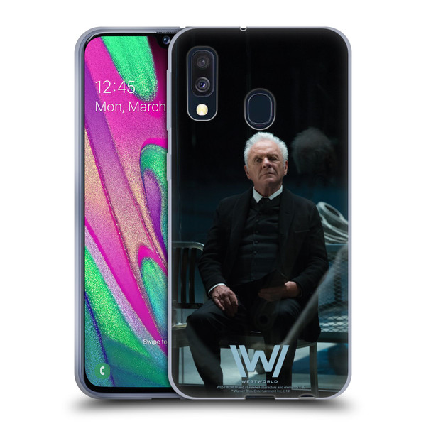 Westworld Characters Robert Ford Soft Gel Case for Samsung Galaxy A40 (2019)