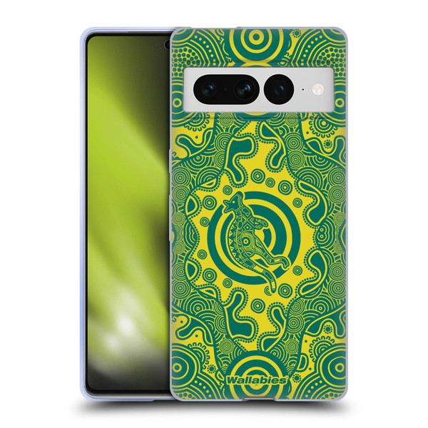 Australia National Rugby Union Team Crest First Nations Soft Gel Case for Google Pixel 7 Pro