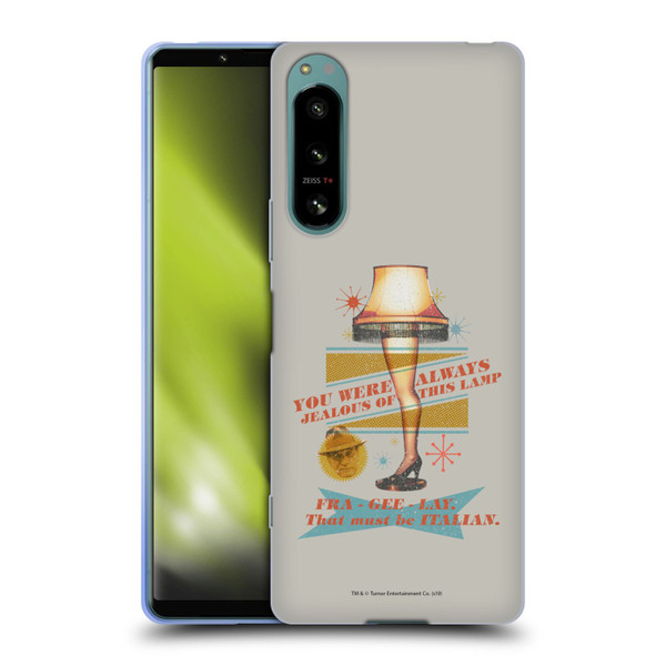 A Christmas Story Composed Art Leg Lamp Soft Gel Case for Sony Xperia 5 IV