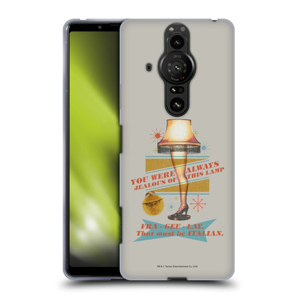 A Christmas Story Composed Art Leg Lamp Soft Gel Case for Sony Xperia Pro-I