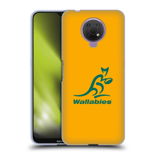 Australia National Rugby Union Team Crest Plain Yellow Soft Gel Case for Nokia G10