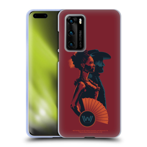 Westworld Graphics Maeve And Hector Soft Gel Case for Huawei P40 5G