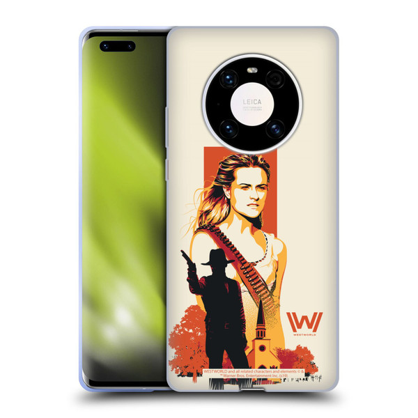 Westworld Graphics Wyatt Soft Gel Case for Huawei Mate 40 Pro 5G