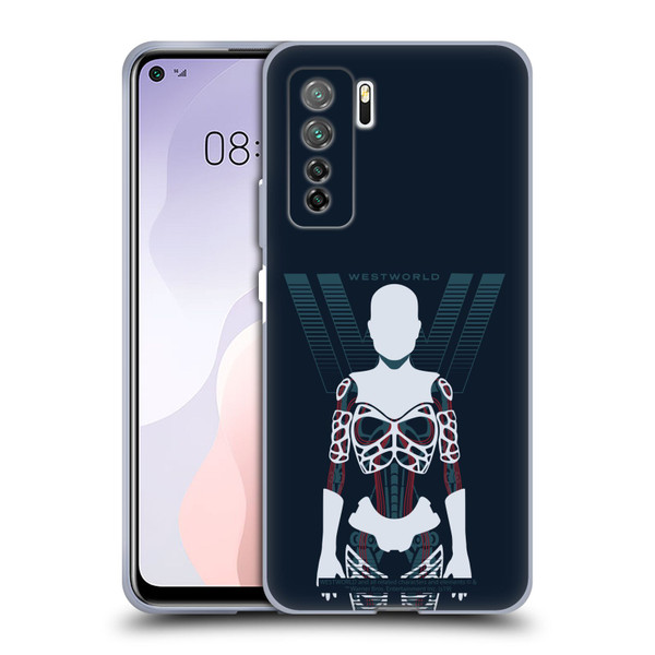 Westworld Graphics Human Host Soft Gel Case for Huawei Nova 7 SE/P40 Lite 5G