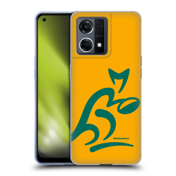 Australia National Rugby Union Team Crest Oversized Soft Gel Case for OPPO Reno8 4G